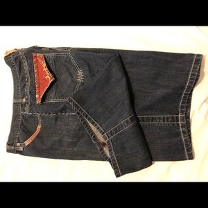 Man jeans shorts